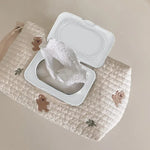 Car Tissue Box Hanging Cartoon Embroidery Bear Seat Back Baby Stroller Diaper Storage