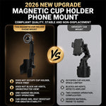Magnetic Car Phone Holder 2-in-1 Cup Mount