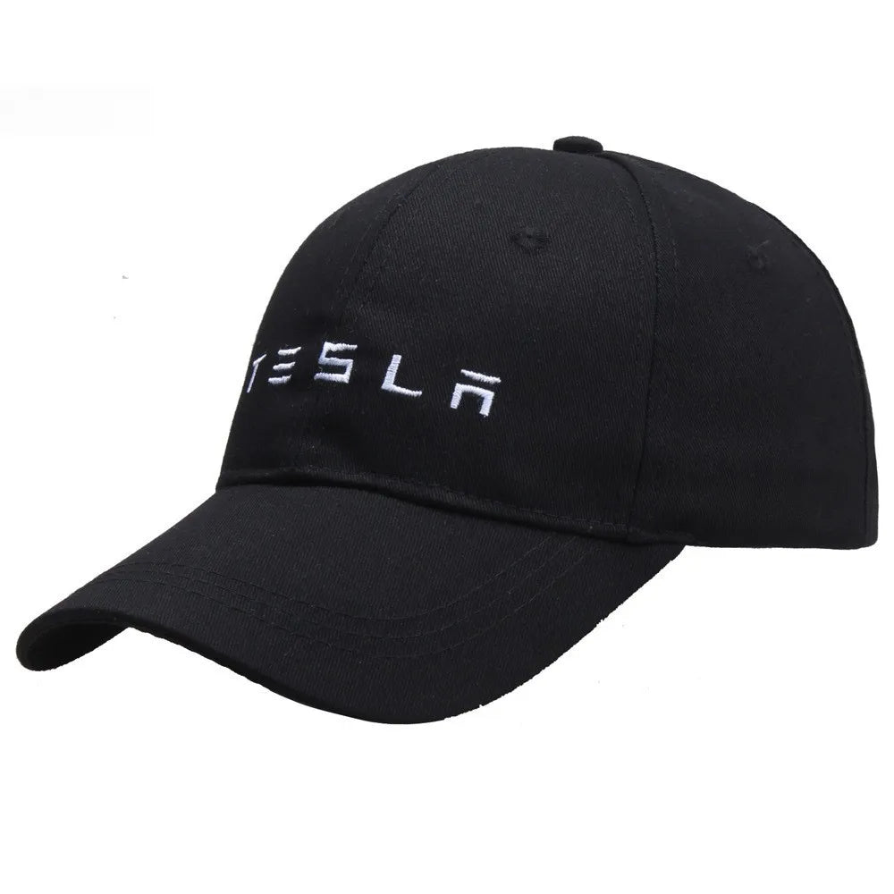 Tesla Emblem Baseball Cap | Outdoor Sports Hat for Tesla Enthusiasts alternate view