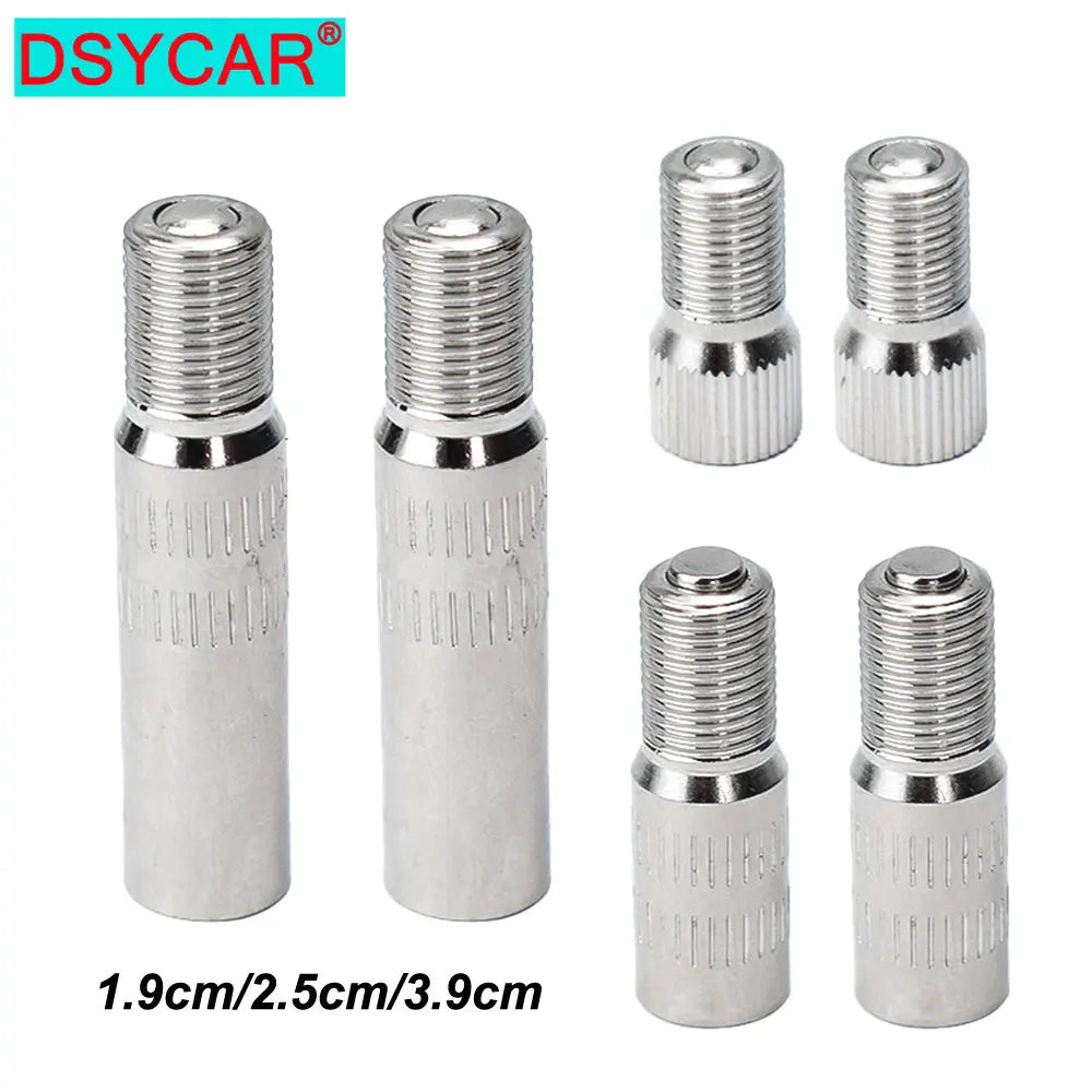Chrome Plated Brass Screw-on Valve Cap Stem Extension | 19mm 25mm 39mm Tire Valve Extender for Cars