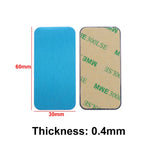 JCD 10pcs Silver Magnetic Metal Plate for Car Phone Holder | Universal Iron Sheet M additional angle