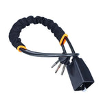 Heavy Duty Steering Wheel Lock Anti Theft Cut Resistant Retractable Cable Seatbelt Fa alternate view