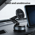 Lcars Car Phone Holder, 360-Degree Rotating Magnetic Head with Dual-Mode Vacuum Suction, Foldable Design for Car Dashboard, Compact Size for Easy Storage, Stylish Appearance, Durable Structure, Suitable for Multiple Use Scena