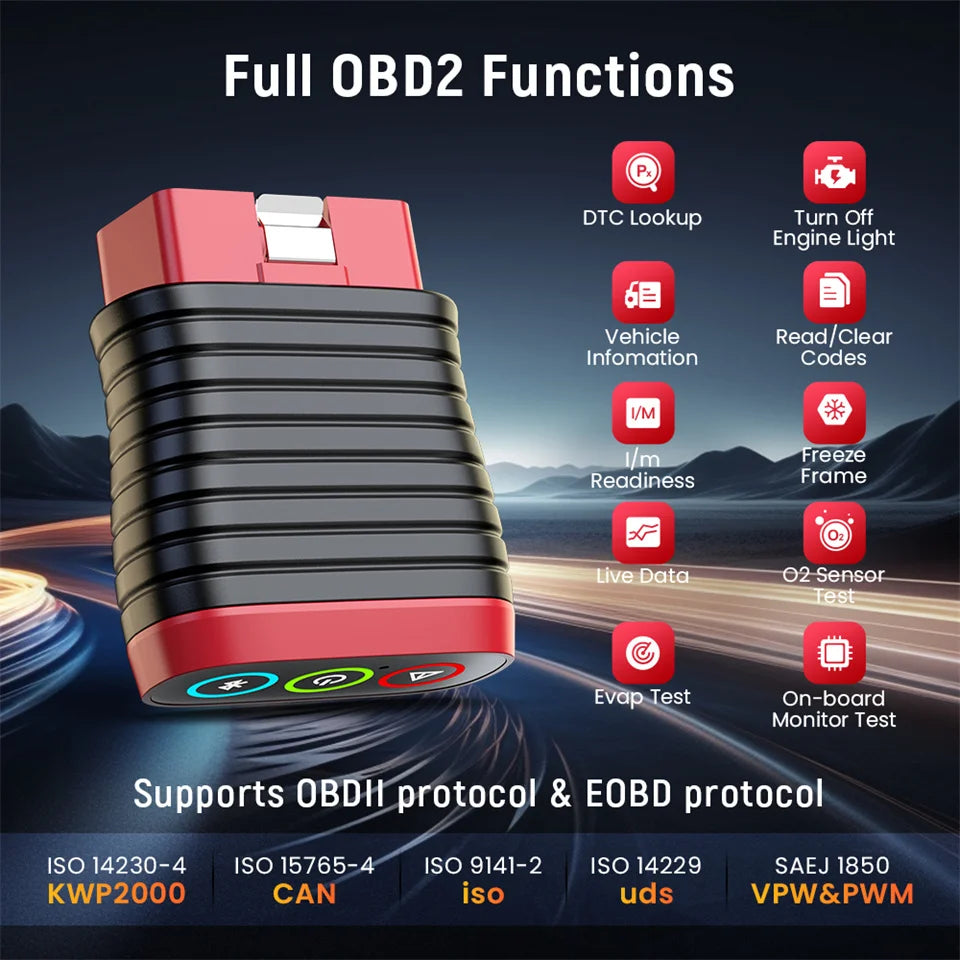Thinkcar BD6 OBD2 Scanner Full System Diagnostic Tool 5 Reset Lifetime Free Wireless Car Code Reader Portable Repair Tool