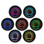 2" 52mm Car Boost Meter | Electronic Boost Gauge with 7-Color Backlight and Alarm detail view