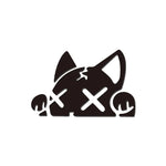 Cartoon Cat Vinyl Stickers Waterproof Decals for Car Truck Bumper Motorcycle Helmet - lifestyle view
