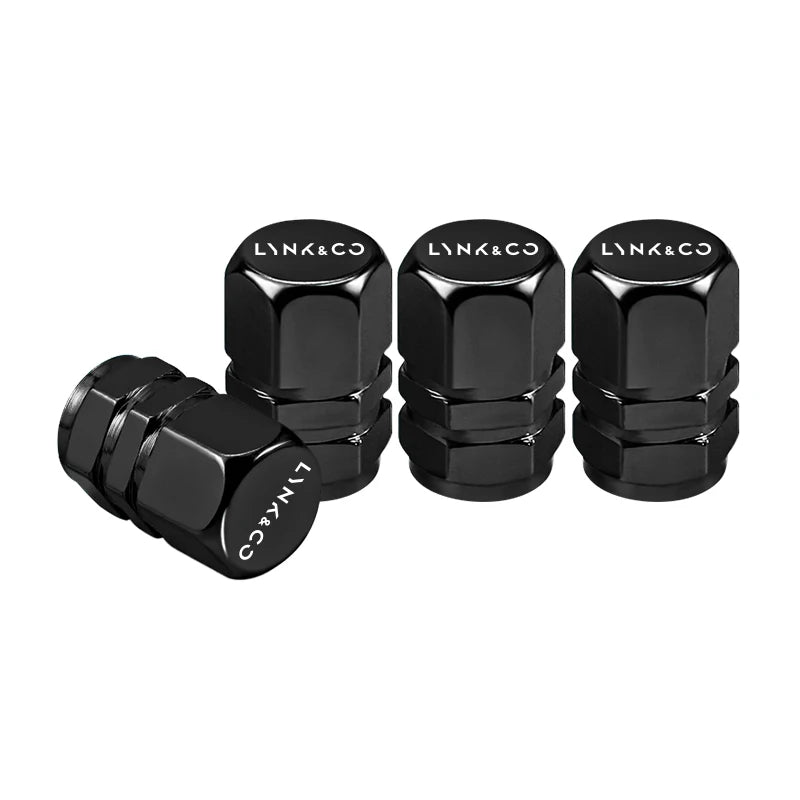 4Pcs Aluminum Alloy Tire Valve Caps for LYNK&CO 01 02 03 05 06 | Dust Proof Wheel Access detail view