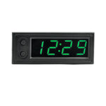 3 in 1 Car Temperature Clock Voltmeter | Luminous Digital Gauge for 12V Vehicles close-up view