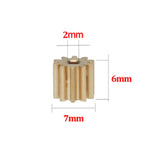 3PCS Metal Gear 10T 14T Copper Motor Pinion for MN82 MN78 MN99S MN168 MN86 MN128 RC Car Crawler Model Motor Upgrade Accessories