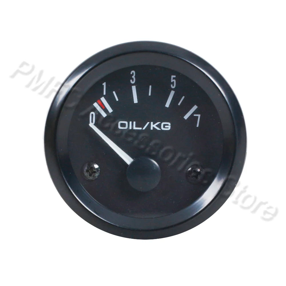 Car Gauge Set 52mm 12V | Water Temp Oil Temp Oil Press Fuel Volts Ammeter close-up view