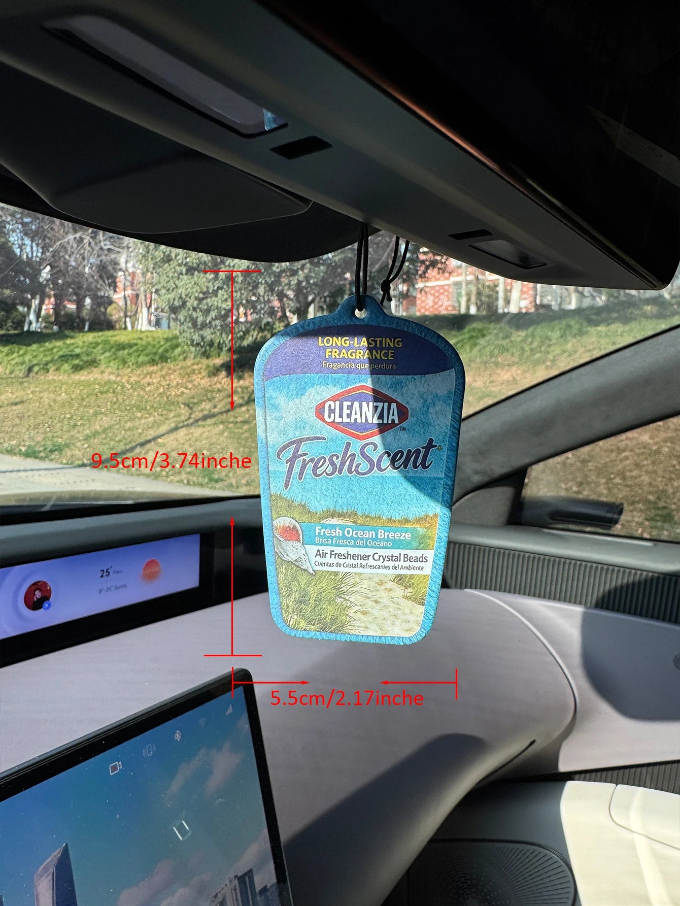 Fresh Ocean Breeze Fragrance, Bahamian Sea Breeze Scent, Five-Star Neutral Car Perfume and Non-Toxic Air Freshener |   Natural Essential Oils and Aromatherapy Scent Tablets (Noroili/Grapefruit/Cedar) |   Hanging Type and Dual