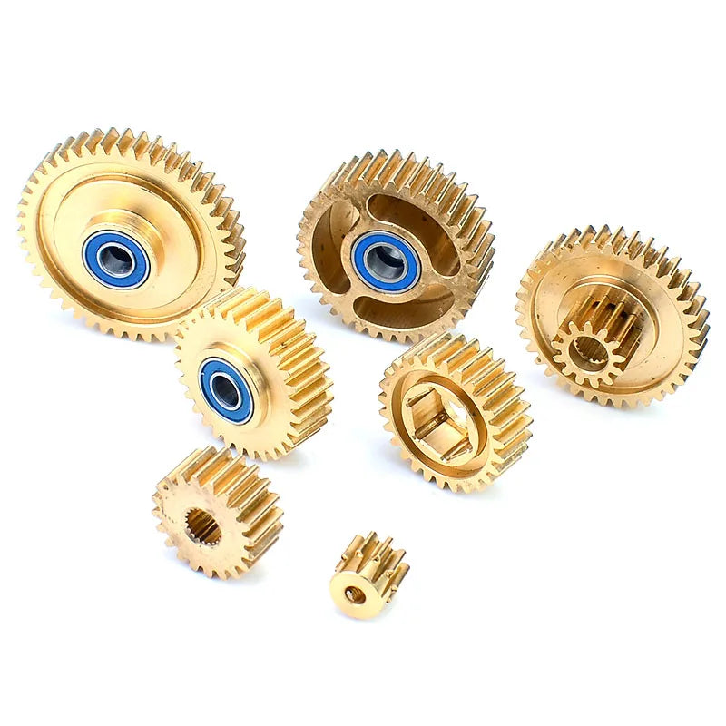 RC Truck Metal Brass Gearbox Gear Set for 1/14 Tamiya SCANIA 770S R620 VOLVO 3363 1851 M detail view