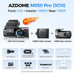 Upgrade AZDOME M550 Pro Dash Cam 4K Front Dashcam Auto 5.8Ghz Wi-Fi GPS G-sensor Car lifestyle view