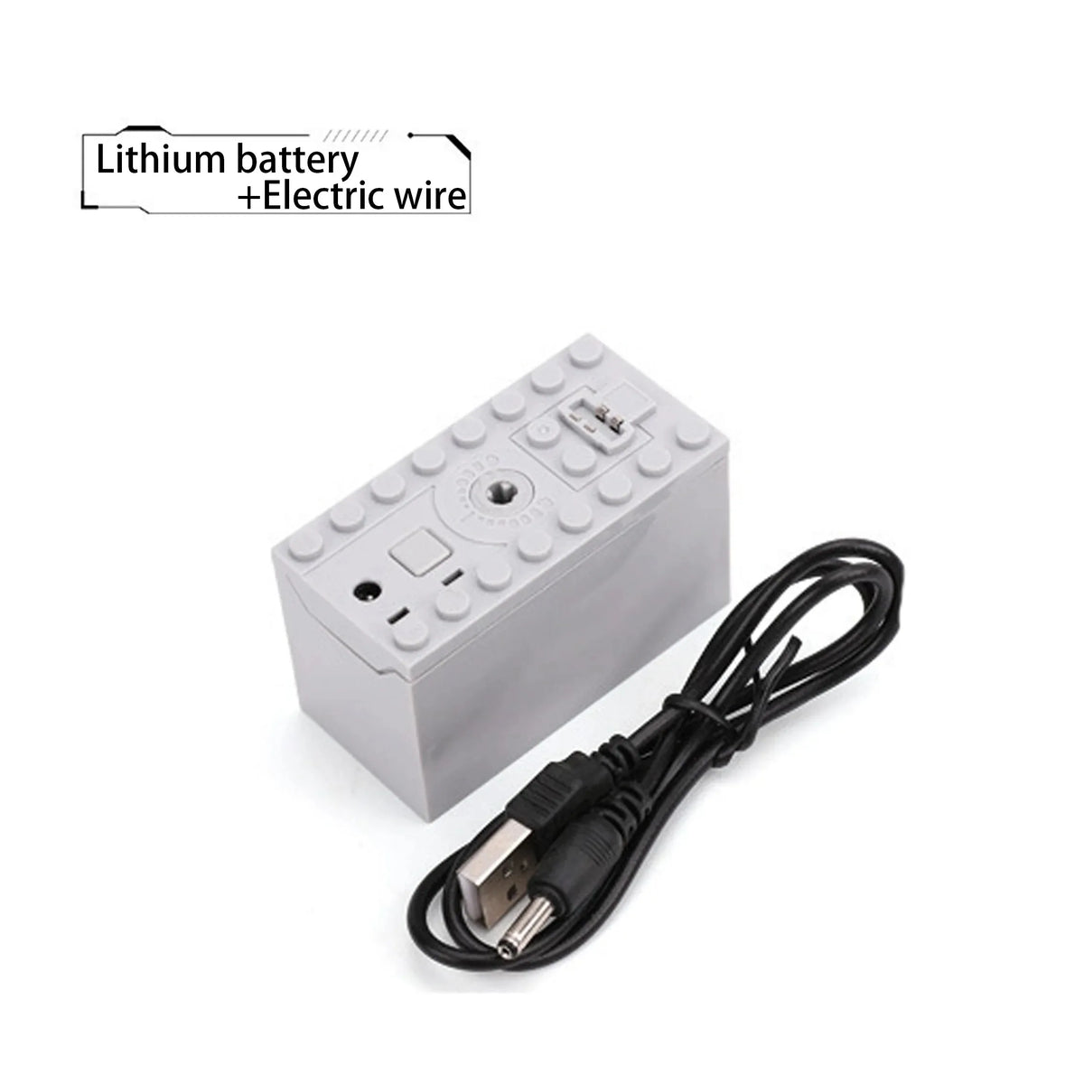 Motor Car Remote Control Battery Box Switch with LED Light Building Blocks lifestyle view