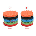 Car Polishing Sponge Pad Kit 5 Inch 6 Inch 7 Inch | 5 Pack Auto Waxing Buffing Pads f alternate view
