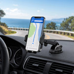 Car Phone Holder – Nano Flexible Silicone, 360° Rotation, Doesn't Block Screen, Compatible with Blac