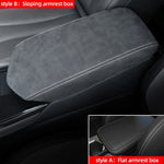 Central Control Armrest Storage Box leather cover Interior Accessories Fit For Geely C close-up view