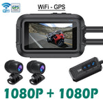 Motorcycle Dash Cam | Dual 1080P, Waterproof, WiFi, GPS detail view