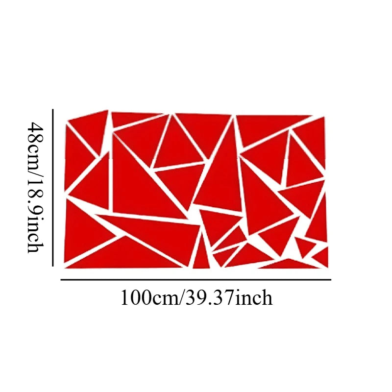 1pc Freestanding Triangles Graphics Car Sticker Decal Decoration SUV Truck Vehicle Campi detail view