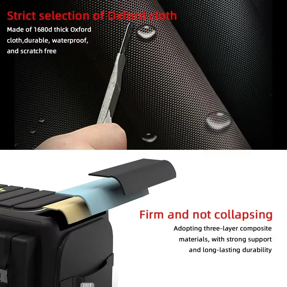 Car Trunk Storage Organizer With Lid Universal Car Trunk Organizer 70L Storage Box additional angle