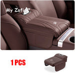 For JETOUR T2 Shanhai T2 2024 2025 2026 Car Armrest Box Height Increase Pad Leather Protective Cover Storage Bag Car Accessories