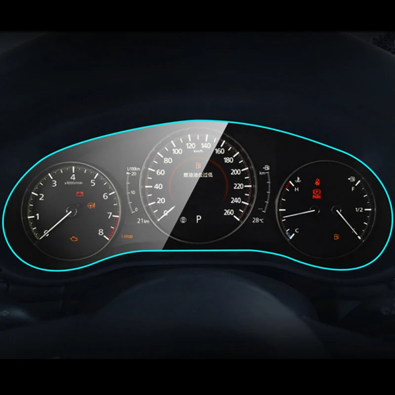For Mazda 3 BP CX-30 CX30 2019 2020 2021 2022 2023 2024 2025 Car Dashboard Film Instrument Panel Display TPU Film Accessories