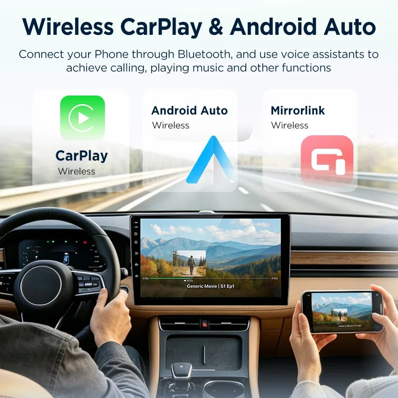 Junsun Android 15 Car Multimedia Player Touch Screen Head Unit Stereo Radio for Toyot alternate view
