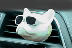 Creative Bulldog Car Freshener | Fun Air Scent Gift Box for Auto Interior lifestyle view