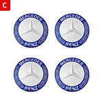 4PCS 56/60/65/75mm Car Wheel Center Hub Cap Emblem Sticker For Mercedes Benz W204 W205 W detail view