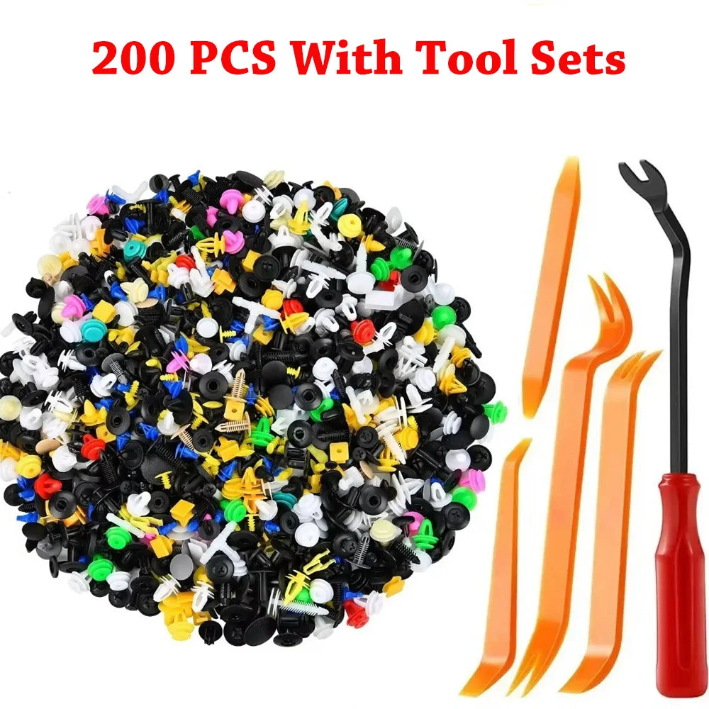 500/200/100Pcs 30 Kinds Universal Mixed Auto Fastener Car Bumper Clips Retainer Car additional angle