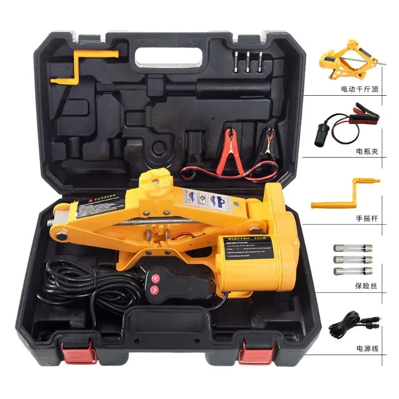 Car Jack 2T/3T12V DC Lifting Tire and Wheel Repair and Replacement Kit SUV Van and Em alternate view