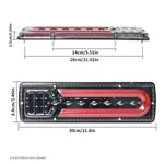 2 Pcs LED Tail Lights with Turn Signals Brake Lights and Reverse Lights | Universal additional angle