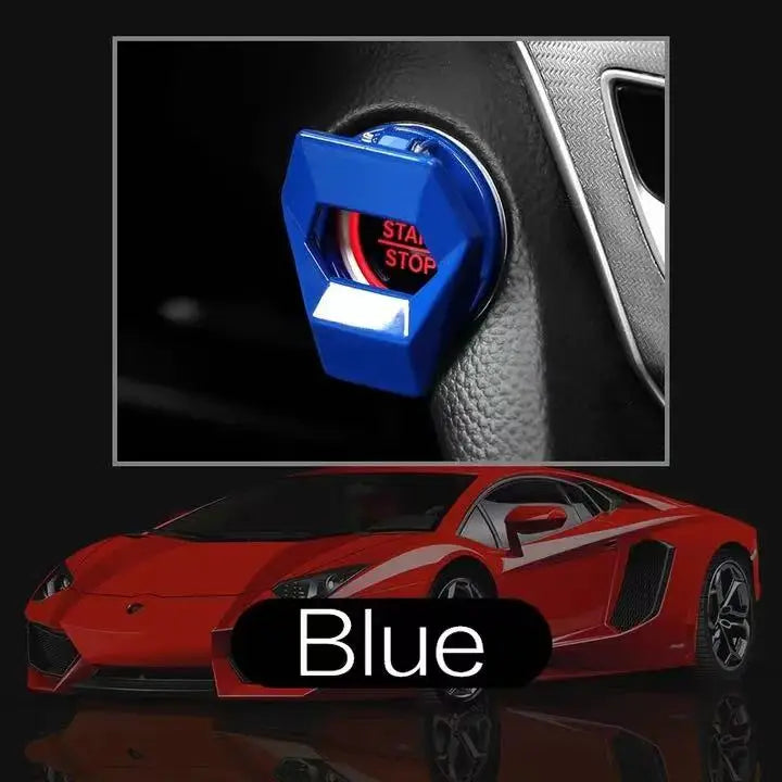 new Car Engine Start Stop Switch Button Cover Decorative Auto Accessories Push Button Sticky Cover Car Interior Car-Styling