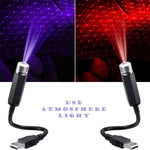 QXNY 1pcs Mini LED Car Roof Star Night Light Projector Atmosphere Galaxy Light USB Decoration Car Accessories Decor Interior