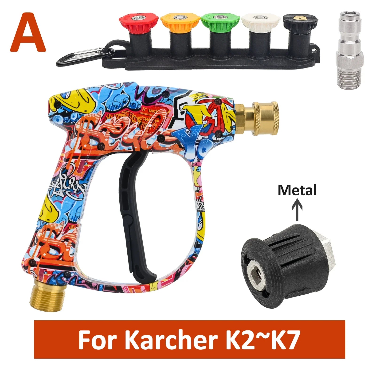 Pressure Washer Spray Gun Kit | Universal Quick Connect for Karcher Nilfisk Parkside alternate view