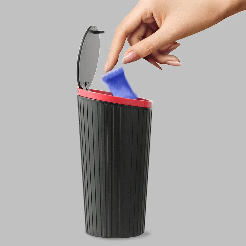 Mini Car Trash Bin Auto Dust Organizer lifestyle view
