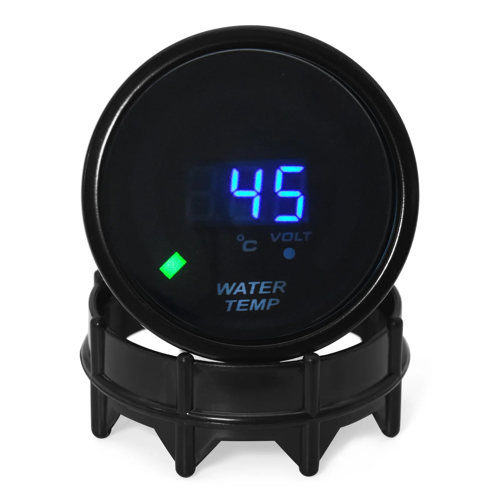 52MM Digital Car Gauge Set with 20 LED Display | Water Temp Oil Pressure Voltmeter AFR close-up view