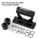 MUQZI Thru Axle Fork Mount Bike Rack | Quick Release Bicycle Carrier for Car Roof Tru alternate view
