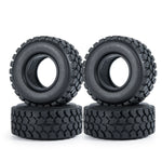 Rubber Mud Terrain Tires 4PCS 1.0" for 1/18 1/24 Axial SCX24 TRX4M Micro Crawler detail view
