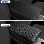 For Tesla Model 3 Model Y Car Armrest Cushion Rest Arms Pad 2023 2024 2025 Console Box S detail view