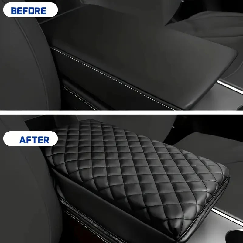 For Tesla Model 3 Model Y Car Armrest Cushion Rest Arms Pad 2023 2024 2025 Console Box S detail view
