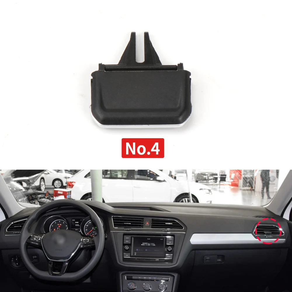 Car Front Air Conditioning AC Vent Grille Clip Slider For Volkswagen Tiguan 2017-2021