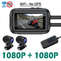 Motorcycle Dash Cam | Dual 1080P, Waterproof, WiFi, GPS, Front & Rear Recording