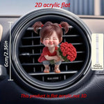 Car Outlet Vent Perfume Clips | 2D Air Freshener Diffuser for Car Interior Decorati additional angle
