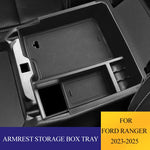 ABS Armrest Storage Box For Ford Ranger Everest 2023 2024 2025 Organiser Centre Console Tray Car Acc