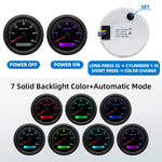 85mm Tachometer with LCD Hour Meter | 7-Color Backlight RPM Gauge for Marine Boat Car alternate view