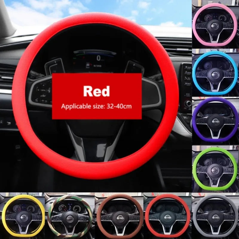 Non-Slip Silicone Steering Wheel Cover 38cm alternate view