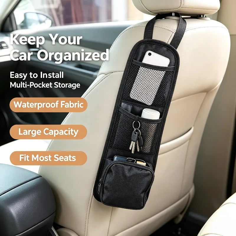 Multifunctional Car Seat Side Organizer Hanging Storage Bag With Cup Phone Pocket Aut alternate view