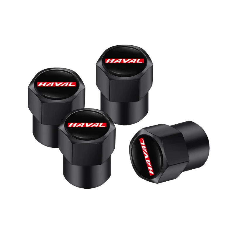 4Pcs 3D Metal Car Tire Valve Caps for Haval Models | Dust Proof Tire Valve Stem Covers detail view