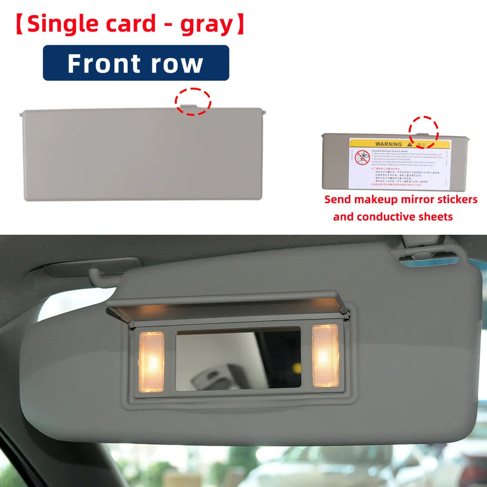 1Pcs Sun Visor Mirror Cover For Ford Focus 2012-2018 Car Interior Makeup Mirror Cover Replacement ABS Sun Visor Light Cover